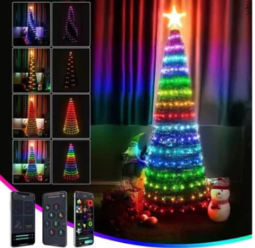 Pisca Pisca Natal Led RGB - IP68 Controle Remoto - Aplicativo Android e iOS