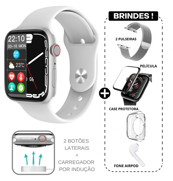 SMARTWATCH IWO 17 PRO MAX SERIES 9 + 5 BRINDES + FRETE GRÁTIS LANÇAMENTO 2024